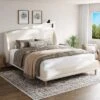 Christopher Knight Home Nicky Boucle Upholstered Platform Bed With Wingback Headboard, White 18 Christopher Knight Home Nicky Boucle Upholstered Platform Bed With Wingback Headboard, White -Ckhome2u Store GUEST b8c8b832 0043 418a 875d 34784d16c7c7
