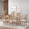 Christopher Knight Home Brownell French Country Wood And Cane Upholstered Dining Chairs (Set Of 6) -Ckhome2u Store GUEST bb022398 91bf 466c 819f 191dc06c6693