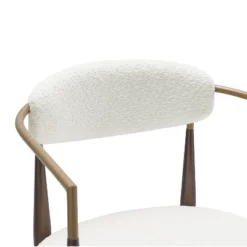 Christopher Knight Home Grov Upholstered Boucle Iron Dining Chair (Set Of 2), Beige And Gold -Ckhome2u Store GUEST bba6abcc 5eed 466a a1a2 451b26c347ca