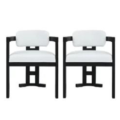 Christopher Knight Home Luna Modern Rubber Wood Upholstered Dining Chair(Set Of 2) -Ckhome2u Store GUEST bdce3054 e1a3 4fc9 9189 0dcdef95a9b1