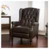 Walter Brown Bonded Leather Recliner Club Chair - Christopher Knight Home -Ckhome2u Store GUEST bee66e81 dcc5 4f54 a8aa 22f9c5e97f0f