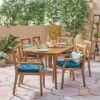 Christopher Knight Home Llando Outdoor Acacia Wood 7 Piece Dining Set With Cushion -Ckhome2u Store GUEST c225ad32 7f82 435c 8772 321313727d77
