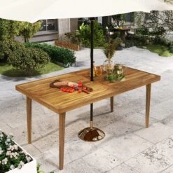Christopher Knight Home Murphy Outdoor Acacia Wood Dining Table, Teak