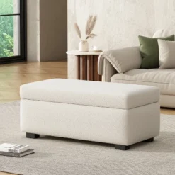 Christopher Knight Home Kalysta Contemporary Rubberwood Upholstered Rectanglar Storage Ottoman -Ckhome2u Store GUEST c2892d47 24b0 47d8 8649 9e66a745dee7