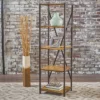 Roney 17" Bookcase With Rustic Metal Finished Iron Accents - Natural - Christopher Knight Home -Ckhome2u Store GUEST c3366615 ea8d 4f74 96bb e465f7f54184