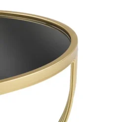 Modern Mesh Metal Accent Table With Wood Top, Round Indoor/Outdoor Side Table, Metal Frame Patio End Tables -Christopher Knight Home -Ckhome2u Store GUEST c390a895 c7d3 48da 81a0 ce3a4a1d68ae