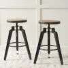 Set Of 2 Isla Swivel Barstool Antique Wood - Christopher Knight Home -Ckhome2u Store GUEST c4288020 95c9 403e a00c 4ce6b2d26336
