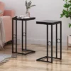 Set Of 2 Bader Modern C-Shaped Side Table Black - Christopher Knight Home -Ckhome2u Store GUEST c73d6e46 8d46 4493 a234 69c6c60d197c