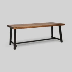 Carlisle Rectangle Acacia And Iron Patio Dining Table - Christopher Knight Home -Ckhome2u Store GUEST c7a7d968 1402 4368 aa7c 4ad9bd106196