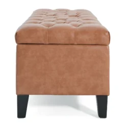 Christopher Knight Home Tartaglia Contemporary Faux Leather Upholstered Button Tufted Storage Ottoman -Ckhome2u Store GUEST c82834c1 1da4 41d2 a771 0a9383c3480f