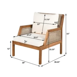 Christopher Knight Home Grania Patio Rattan And Acacia Wood Club Chair With Cushion, Brown/Cream 10 Christopher Knight Home Grania Patio Rattan And Acacia Wood Club Chair With Cushion, Brown/Cream -Ckhome2u Store GUEST c878b2e6 5abc 42d4 9782 7bf774a02db0