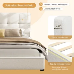 Christopher Knight Home Ginny King Size Upholstered Platform Bed With Tufted Headboard 11 Christopher Knight Home Ginny King Size Upholstered Platform Bed With Tufted Headboard -Ckhome2u Store GUEST c9842523 9f52 4bb4 b7e7 1cf24bdf32b5