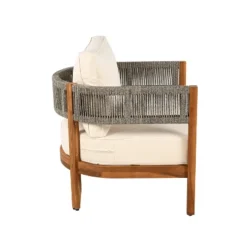 Christopher Knight Home Monroe Patio Modern Acacia Wood Club Chair With Cushions -Ckhome2u Store GUEST cc689be8 8f30 4285 990a d10397b912f5