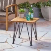 Zion Industrial Side Table - Teak/Rustic Metal - Christopher Knight Home -Ckhome2u Store GUEST ccf2cfe2 1ec5 4a3b 89cb cfd7512101de