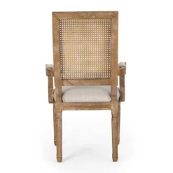 7pc Chatau Farmhouse Fabric Upholstered Wood And Cane Dining Set - Christopher Knight Home -Ckhome2u Store GUEST cda7ee05 fc55 4495 a4e6 453ef6a98847