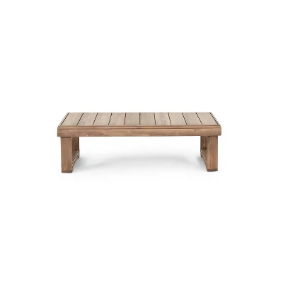 Westchester Outdoor Acacia Wood Rectangular Coffee Table Brown Wash - Christopher Knight Home 7 Westchester Outdoor Acacia Wood Rectangular Coffee Table Brown Wash - Christopher Knight Home - Image 7