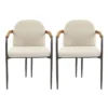Christopher Knight Home Ihab Modern Upholstered Dining Chair With Iron Frame (Set Of 2)
