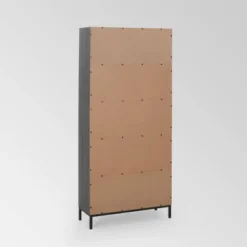 67.25" Gallatin Contemporary Cube Unit Bookcase Dark Gray - Christopher Knight Home -Ckhome2u Store GUEST cfce8983 818f 427f 9890 480f8038518d