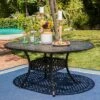 GDFStudio Stock Outdoor Expandable Aluminum Dining Table With Umbrella Hole -Ckhome2u Store GUEST d0c5bbcb 5c05 4157 ac01 24c19da8bc79