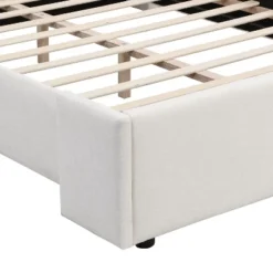 Christopher Knight Home Octavia Modern Upholstered Bed With Tall Headboard, White -Ckhome2u Store GUEST d0faf426 96e4 4fd8 a7a8 5da9a82f9d25