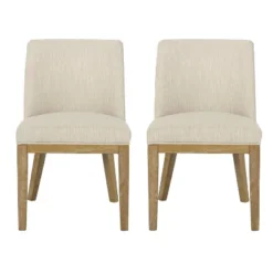 Christopher Knight Home Camas Contemporary Upholstered Wood Dining Chairs (Set Of 2) -Ckhome2u Store GUEST d14e40bd 0da5 4f34 8e2f cbee4aedf183