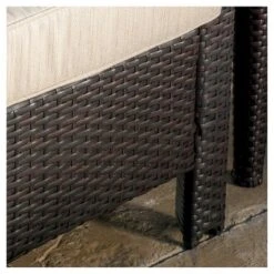 Antibes 5pc Wicker Patio Chat Set With Cushions - Brown - Christopher Knight Home -Ckhome2u Store GUEST d1b782eb 80f9 4531 a01b 0c8e79a16c3f