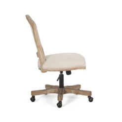 Scilley French Country Upholstered Swivel Office Chair - Christopher Knight Home -Ckhome2u Store GUEST d3cce6bf e86c 4f95 be12 eecf7aed0d58