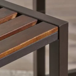 Set Of 2 Lilith Acacia Barstools Dark Brown - Christopher Knight Home -Ckhome2u Store GUEST d4317027 c0ee 4dc7 bd45 25e2df06338a