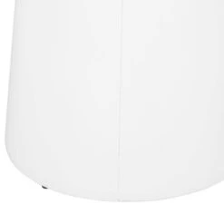 Pelon Outdoor Round Iron Side Table White - Christopher Knight Home: Modern Patio Furniture, No Assembly Required