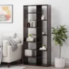 71" Sparks Modern Geometric High Shelf Bookcase Dark Gray - Christopher Knight Home -Ckhome2u Store GUEST d7be0bfc f37c 47fa b5b9 70e3605b6114