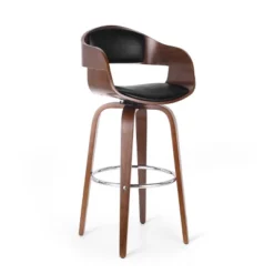 Clyo Mid-Century Modern Upholstered Swivel Barstool - Christopher Knight Home -Ckhome2u Store GUEST d887ff3d b9f5 470c bc53 1d25c49c4a9d