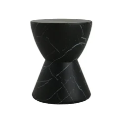 Christopher Knight Home Urkta Hourglass-shaped Light Weight Concrete Side Table,Black Marble -Ckhome2u Store GUEST dab3efee 64e9 48c1 b3a2 ec52f6d19ab3