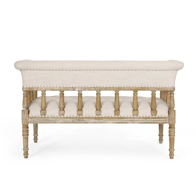 Loyning Traditional Fabric Tufted Loveseat - Christopher Knight Home 5 Loyning Traditional Fabric Tufted Loveseat - Christopher Knight Home - Image 5