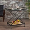 Sherianne Industrial Iron Bar Cart - Christopher Knight Home -Ckhome2u Store GUEST deff7afc 74f9 4c11 b449 09ef75bcf258