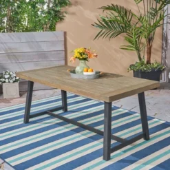 Christopher Knight Home Raphael Outdoor 71" Acacia Wood Dining Table