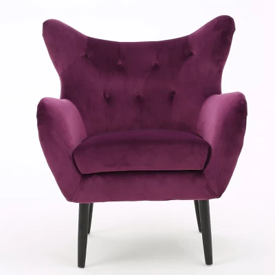Alyssa New Velvet Armchair - Christopher Knight Home 7 Alyssa New Velvet Armchair - Christopher Knight Home - Image 7
