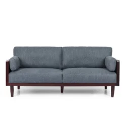 Sofia Mid-Century Modern Upholstered 3 Seater Sofa - Christopher Knight Home -Ckhome2u Store GUEST e651cc93 36b5 44e1 b5a4 708b166682a1
