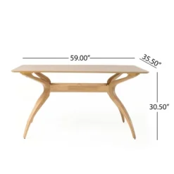 Salli Rectangular Dining Table - Natural Oak - Christopher Knight Home -Ckhome2u Store GUEST e675d693 42ce 4351 a980 b4dc58cb98e2