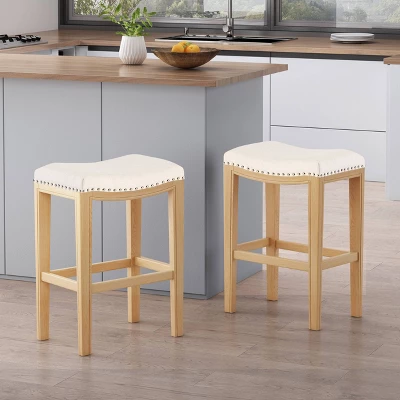Set Of 2 26" Avondale Backless Counter Height Barstools - Christopher Knight Home 5 Set Of 2 26" Avondale Backless Counter Height Barstools - Christopher Knight Home - Image 5