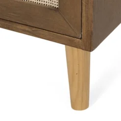 Boyes Contemporary End Table With Hutch Walnut/Natural/Antique Gold - Christopher Knight Home -Ckhome2u Store GUEST e7d3b030 834d 459a 9202 1eaec47564b5