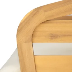 Christopher Knight Home Venteb Patio Slat Design Acacia Wood Upholstered Club Chair, Teak/Beige, Set Of 4 -Ckhome2u Store GUEST e811ca55 cd62 450f 8c78 9f24fcbb7d2d