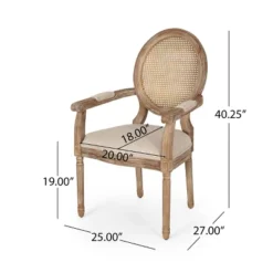 Set Of 4 Judith French Country Wood And Cane Upholstered Dining Chairs - Christopher Knight Home -Ckhome2u Store GUEST e82ea993 bf95 436a 9fba 8427bbedd404