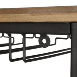 Fritsche Modern Industrial 47 Bottle Floor Wine Rack Natural/Black - Christopher Knight Home -Ckhome2u Store GUEST e980f5ea 772d 4f54 a645 97ea7713a35f