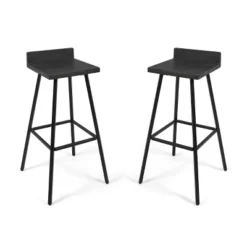 Set Of 2 Bidwell Modern Wood Barstool - Christopher Knight Home -Ckhome2u Store GUEST ee6e9d46 fa56 481c 9e6a 1bbd561a923a
