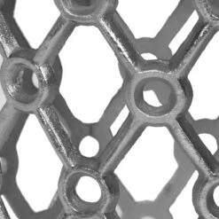 Lenhart Modern Glam Handcrafted Marble Top Aluminum Side Table Nickel/White - Christopher Knight Home -Ckhome2u Store GUEST ee7101a1 56fc 481a aab7 b0e187380149