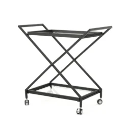 Sherianne Industrial Iron Bar Cart - Christopher Knight Home -Ckhome2u Store GUEST efec272f cfe9 4509 8d2e bda95a147b44