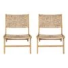 Christopher Knight Home Karla Outdoor Rustic Acacia Wood And Rattan Armless Lounge Chair (Set Of 2) -Ckhome2u Store GUEST f5a0a309 8e6a 4555 97f8 f5361b2fb7de