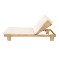 Christopher Knight Home Tobias Patio Adjustable Acacia Wood Chaise Lounge With Water-Resisiant Cushions (Set Of 2) -Ckhome2u Store GUEST f60fd2c9 66b1 4d09 b1ee 7735928f887e