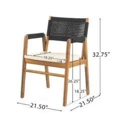 Christopher Knight Home Captef 5 Pieces Rustic Patio Acacia Bistro Set With Cushions -Ckhome2u Store GUEST f79d59dd 0193 4d8d b39d 38c54660ba96