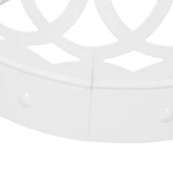 2pk Mellie Outdoor Round Iron Side Tables White - Christopher Knight Home: Elegant Cut Design, No Assembly Required -Ckhome2u Store GUEST f7e4e3b9 7550 41d7 a6fa d75e1cb0ceac